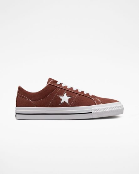 Zapatillas Skate Converse One Star Pro Mujer Rojas Blancas Negras | PE 8LE057